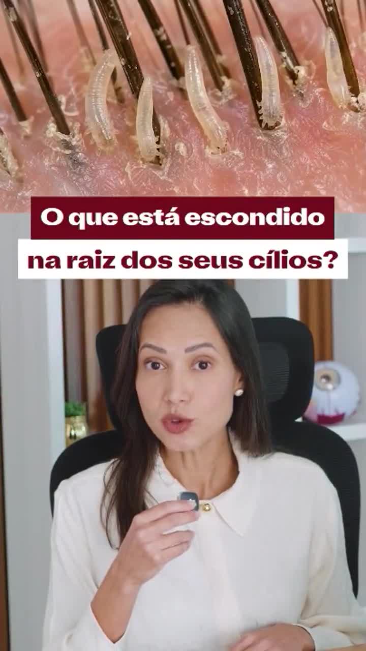 Reel sobre cílios da Dra. Maria Vasques